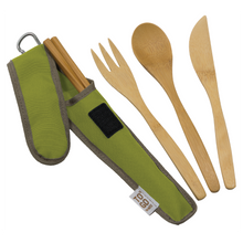 Load image into Gallery viewer, BAMBOO UTENSIL TRAVEL SET